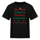 Dear Santa Kids' T-Shirt - black