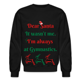 Dear Santa adult swearshirt - black