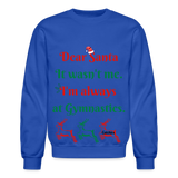Dear Santa adult swearshirt - royal blue