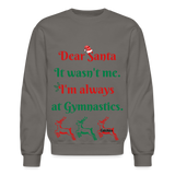 Dear Santa adult swearshirt - asphalt gray