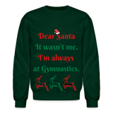 Dear Santa adult swearshirt - forest green