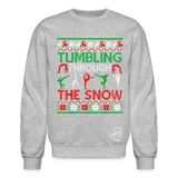 Tumbling through the snow adult Sweatshirt - heather gray