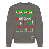 Tumbling through the snow adult Sweatshirt - asphalt gray