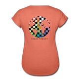 Women's Tri-Blend V-Neck Alley Oop Tee - heather bronze