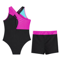 Girls Rhinestone Dance Leotards