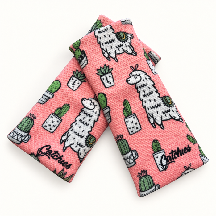 Callama Catchies Bands wristbands in crossed arrangement on ivory background