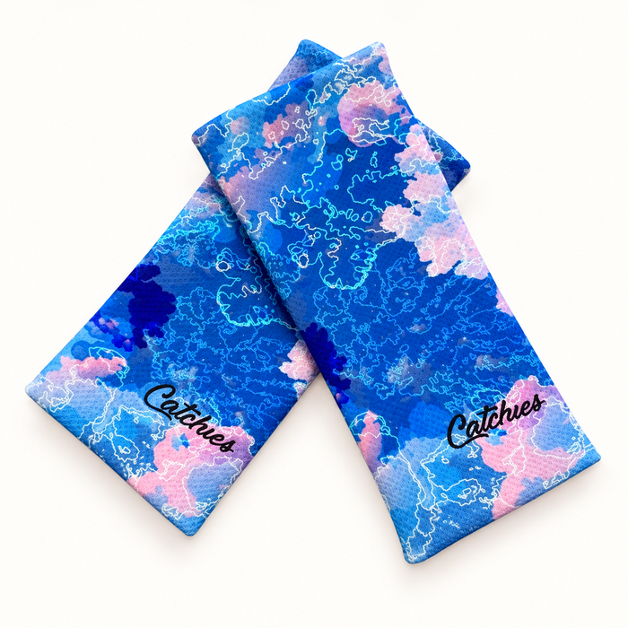 skyburst Catchies wristbands crossed on ivory background