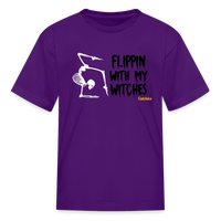 Flippin with my Witches Kids' T-Shirt - purple