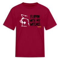 Flippin with my Witches Kids' T-Shirt - dark red