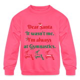 Dear Santa Dancer Kids' T-Shirt - neon pink