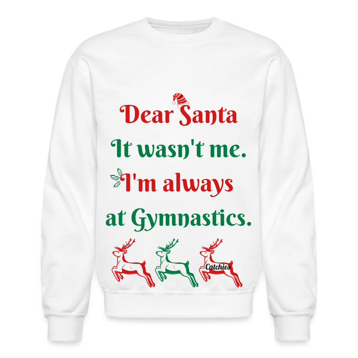 Dear Santa adult swearshirt - white