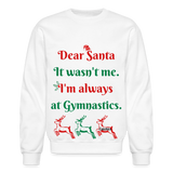 Dear Santa adult swearshirt - white
