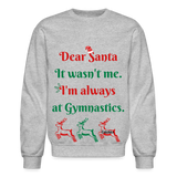 Dear Santa adult swearshirt - heather gray