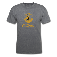 Catchies Globe Tee - mineral charcoal gray