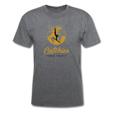 Catchies Globe Tee - mineral charcoal gray