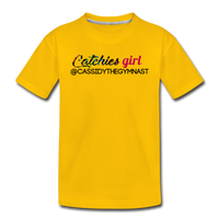 Custom Catchies Girl shirt - sun yellow
