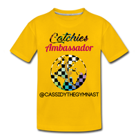 Catchies Ambassador tee - sun yellow
