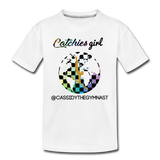 Catchies Girl Globe Shirt Customized - white