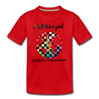 Catchies Girl Globe Shirt Customized - red