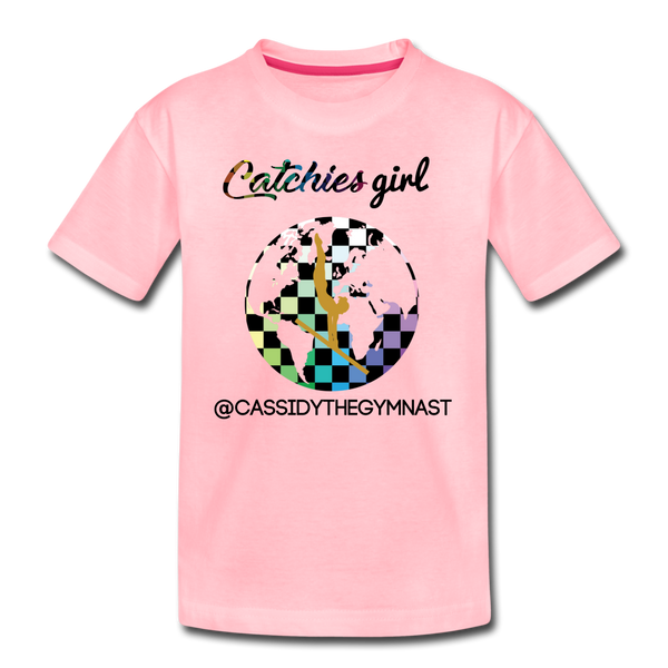 Catchies Girl Globe Shirt Customized - pink