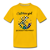 Catchies Girl Globe Shirt Customized - sun yellow