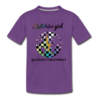 Catchies Girl Globe Shirt Customized - purple