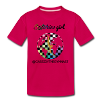 Catchies Girl Globe Shirt Customized - dark pink