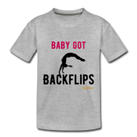Baby Got Backflips youth tee - heather gray